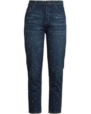 Rebel Queen Jeans Cotton, Elastane - Blue
