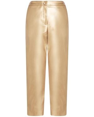 Souvenir Clubbing Trousers Polyurethane, Polyester - Natural