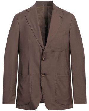 Caruso Blazer Wool, Silk - Brown