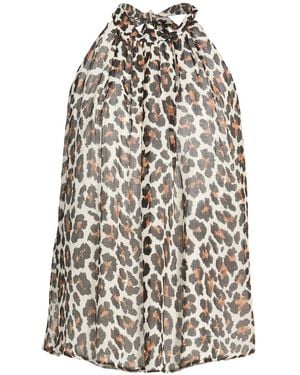 Fisico Top Viscose, Cotton, Silk - White