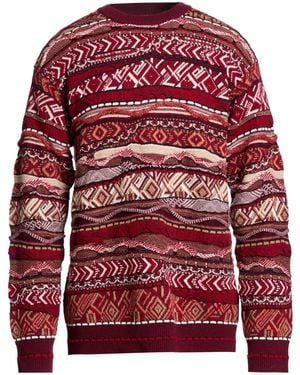 Laneus Burgundy Jumper Polyamide, Alpaca Wool, Polyacrylic, Synthetic Fibres, Virgin Wool - Red