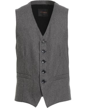 Officina 36 Tailored Vest Cotton, Polyester, Acrylic, Wool - Grey