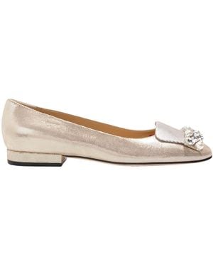 Sergio Rossi Ballet Flats Leather - Natural