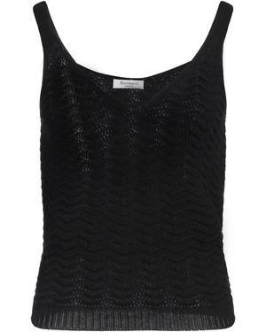 AROVESCIO Top Cotton - Black