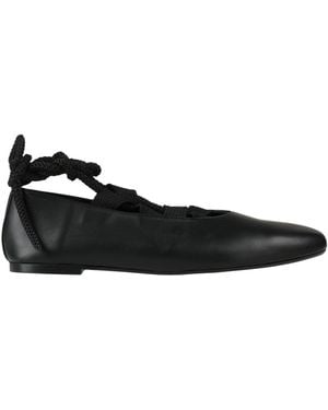 Castañer Ballet Flats Leather - Black