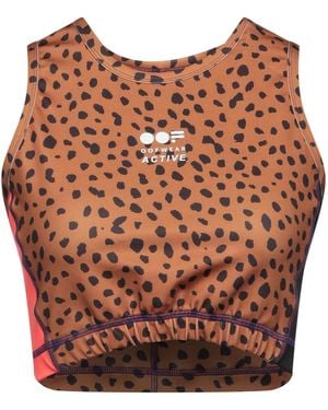 OOF WEAR Camel Top Polyester, Elastane - Brown