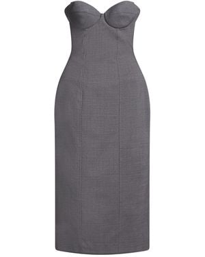 GIUSEPPE DI MORABITO Midi Dress Virgin Wool, Elastane - Grey