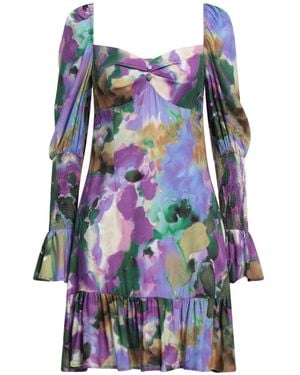 Mar De Margaritas Mini Dress Viscose - Blue