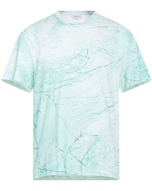 McQueen T-Shirt Cotton, Viscose, Polyester - Blue