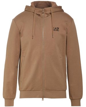 EA7 Light Sweatshirt Cotton, Polyester - Brown