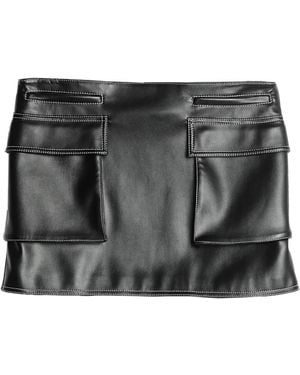 Philosophy Di Lorenzo Serafini Mini Skirt Polyester, Polyurethane Resin - Black