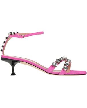 Sergio Rossi Sandals Leather - Pink