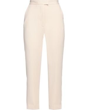 SIMONA CORSELLINI Cream Pants Polyester - White