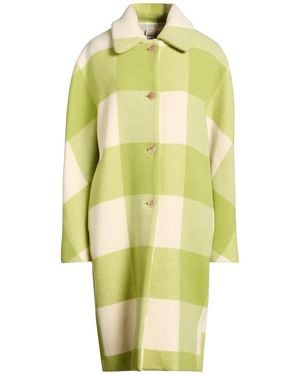 Semicouture Coat Wool, Polyamide, Polyester - Yellow