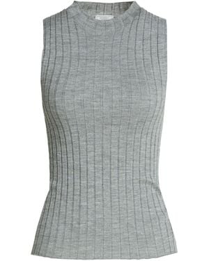 Peserico Jumper Virgin Wool, Viscose, Polyester - Grey