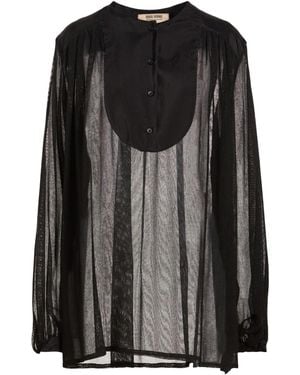 Uma Wang Top Viscose, Cotton, Cupro - Black