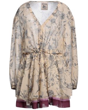 Semicouture Mini Dress - Natural