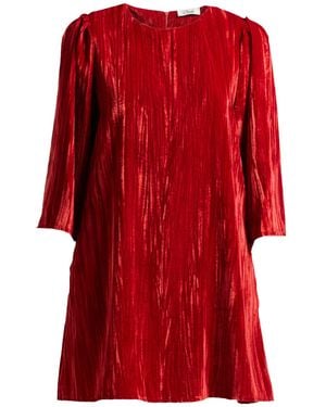 CROCHÈ Mini-Kleid - Rot