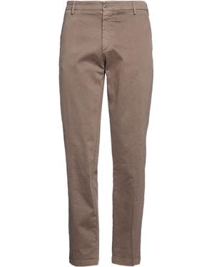 40weft Taupe Pants Cotton, Elastane - Gray