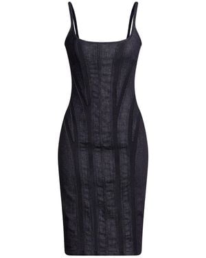 Mugler Midi Dress Cotton, Elastane - Blue