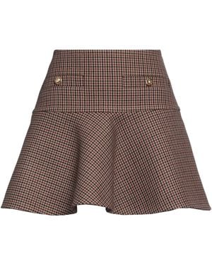 ミニスカート CELINE | PLEATED BANDEAU MINI SKIRT IN LINEN AND WOOL CELINE pleated bandeau mini skirt in linen and wool | REVERSIBLE