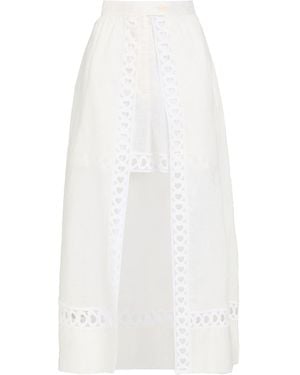 Sandro Shorts & Bermuda Shorts Linen, Polyester, Cotton - White