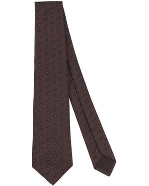Kiton Ties & Bow Ties Silk - Brown