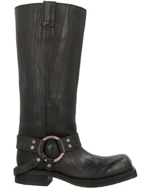Acne Studios Boot Leather - Black