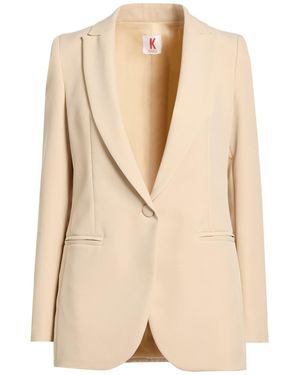 Kontatto Blazer Polyester, Elastane - Natural
