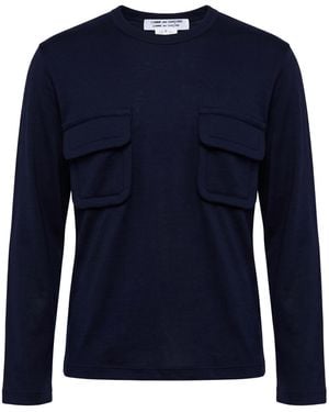 Comme des Garçons T-Shirt Wool - Blue