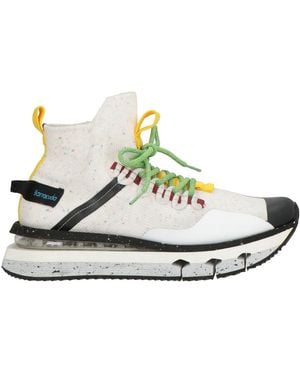 Barracuda Sneakers Leather, Textile Fibers - White