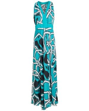 Biancoghiaccio Maxi Dress Polyester - Blue