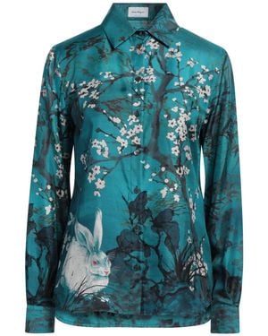 Ferragamo Deep Shirt Silk - Green