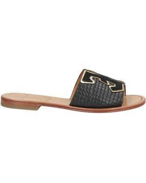 Fabi Sandals Leather - Black