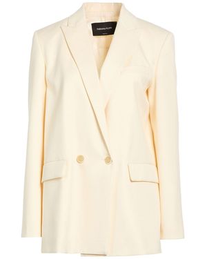 Fabiana Filippi Ivory Blazer Virgin Wool, Polyamide, Elastane - Natural