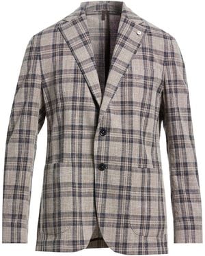 L.B.M. 1911 Taupe Blazer Cotton - Gray