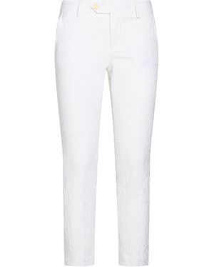 Roy Rogers Trousers Cotton, Polyester, Polyamide, Elastane - White