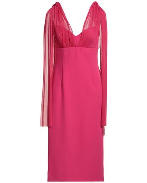 Clips Midi Dress Polyester, Elastane - Pink