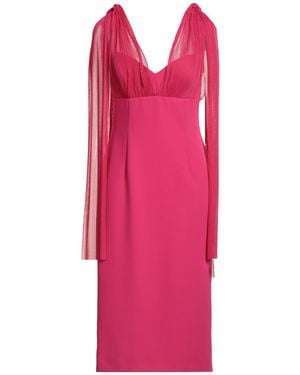 Clips Midi Dress Polyester, Elastane - Pink