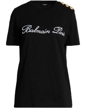 Balmain T-Shirts - Schwarz