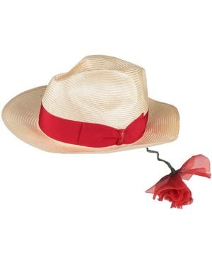 Borsalino Hat Straw - White