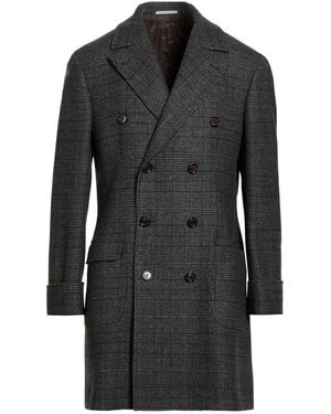 Brunello Cucinelli Charcoal Coat Virgin Wool - Black