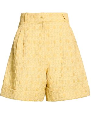D'Estree Shorts & Bermuda Shorts Cotton, Polyester, Acrylic - Yellow