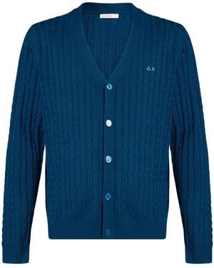 Sun 68 Strickjacke - Blau