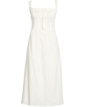 STAUD Robe Midi - Blanc