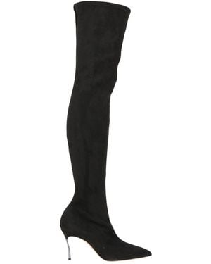 Casadei Boot Textile Fibres - Black