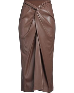 MSGM Midi Skirt Polyester - Brown