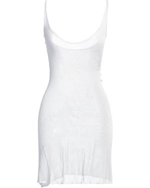 Christina Seewald Mini Dress Viscose, Nylon - White