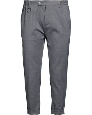 Yes London Charcoal Trousers Wool, Polyester, Elastane - Grey