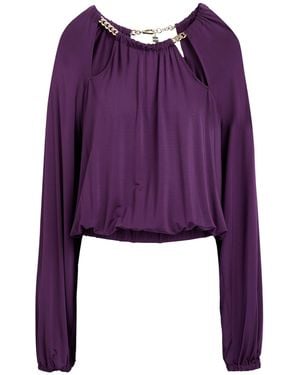 Just Cavalli Top Viscose, Elastane - Purple
